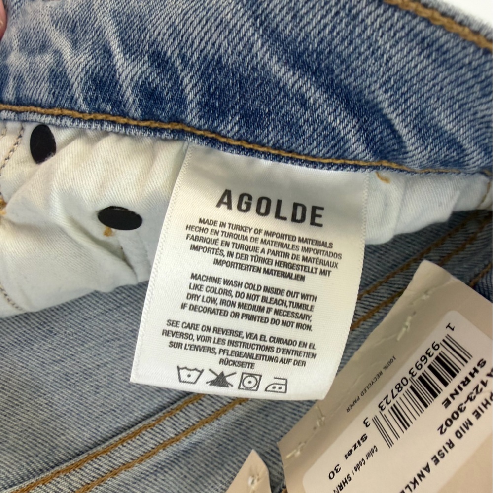 Agolde Evereve Jeans Womens 30 Sophie Skinny Shrine Distressed Wash New - Picture 7 of 11